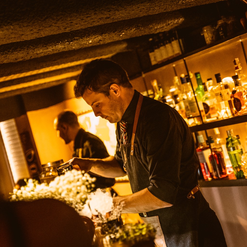 Behind the bar, where it all happens